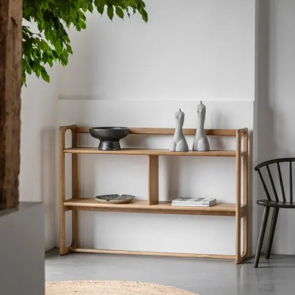 Open Display Cabinet - Natural, Oak image