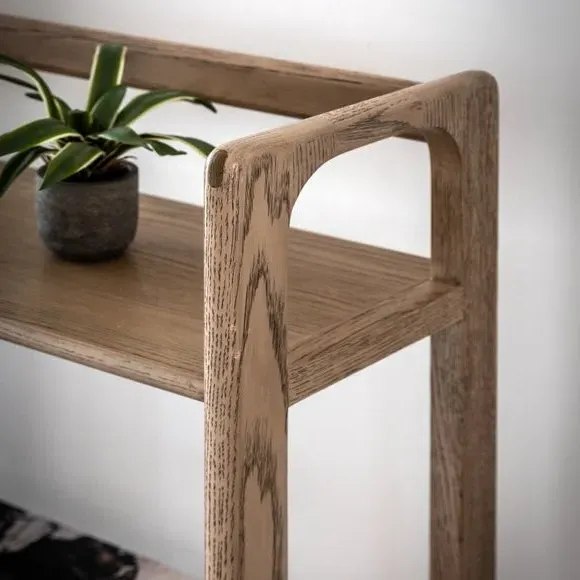 Open Display Cabinet - Smoked, Oak