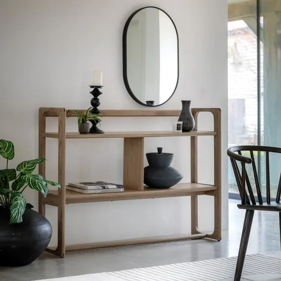 Open Display Cabinet - Smoked, Oak