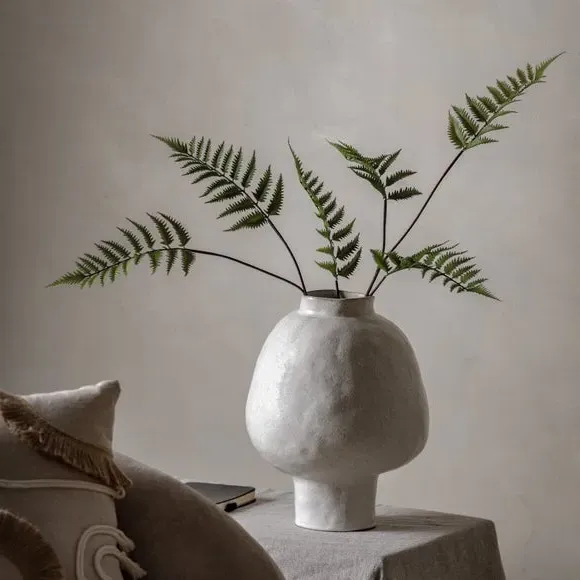 Organic Vase - Natural, Stoneware image