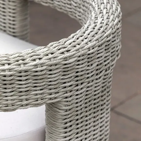 Outdoor Dining Chair with Cushion - Natural