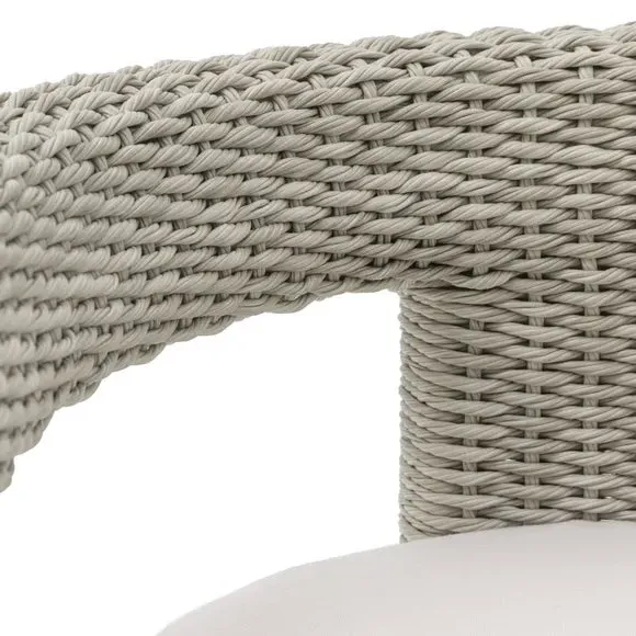 Outdoor Dining Chair with Cushion - Natural
