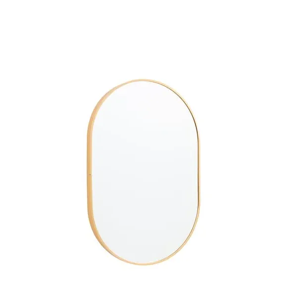 Oval Wall Mirror - Gold Frame
