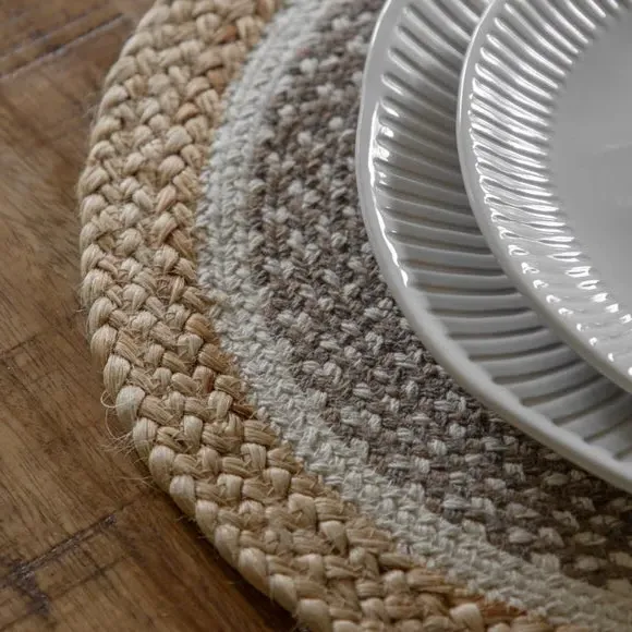 Pack of 4 Placemats Boho Weave - Multicolor, Jute