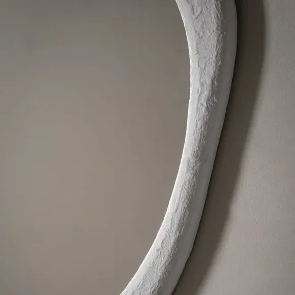 Pebble Wall Mirror - White
