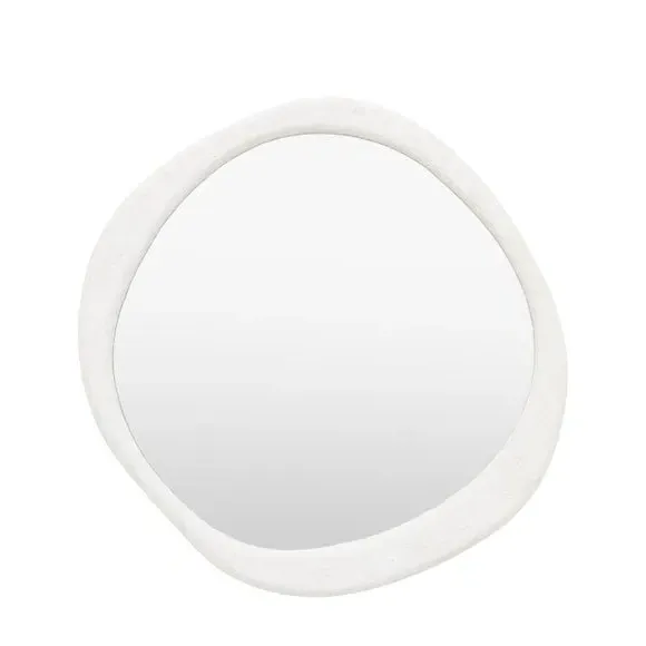 Pebble Wall Mirror - White