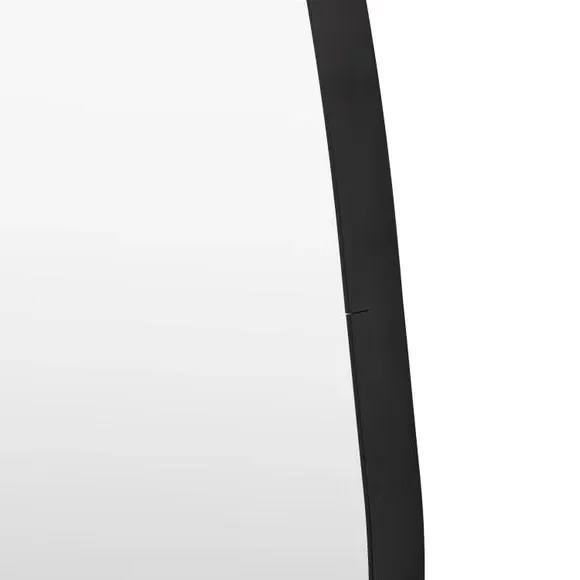 Pebble Wall Mirror with Minimal Frame - Black