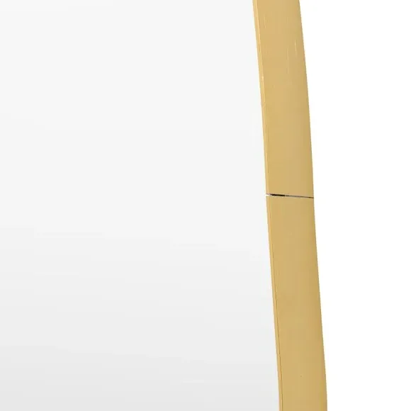Pebble Wall Mirror with Minimal Frame - Gold