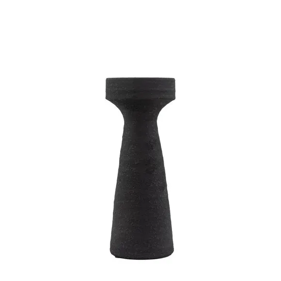 Pillar Candle Holder - Black, Terracotta image