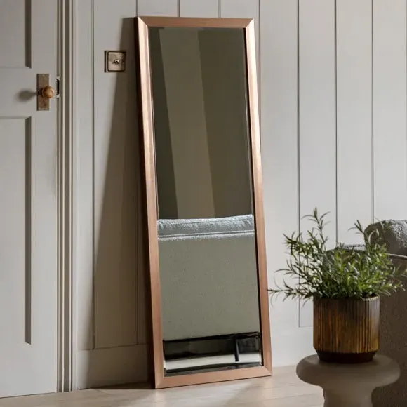 Rectangle Full Length Leaner Mirror - Bronze image