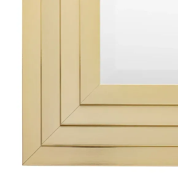 Rectangle Full Length Leaner Mirror - Gold