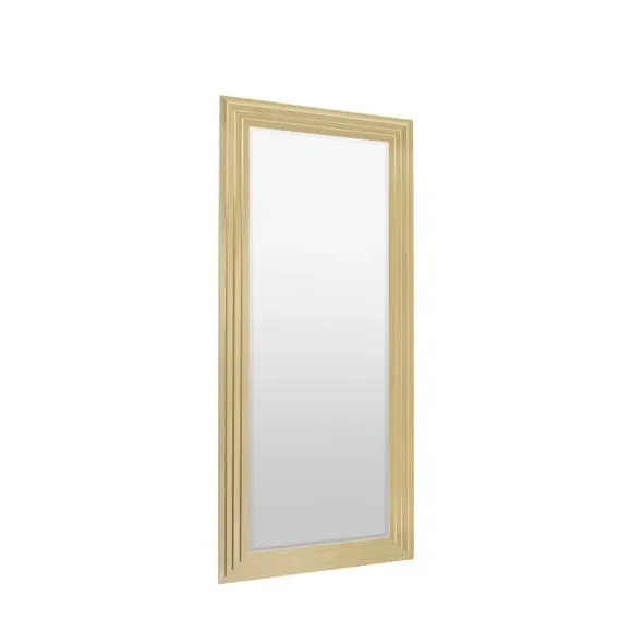 Rectangle Full Length Leaner Mirror - Gold