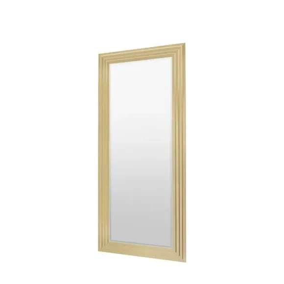 Rectangle Full Length Leaner Mirror - Gold
