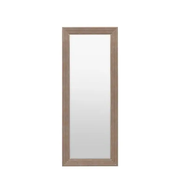 Rectangle Full Length Leaner Mirror - Gold image