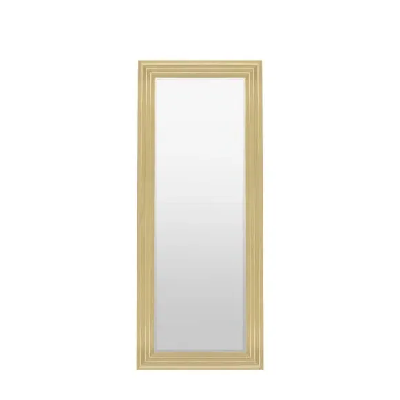 Rectangle Full Length Leaner Mirror - Gold image