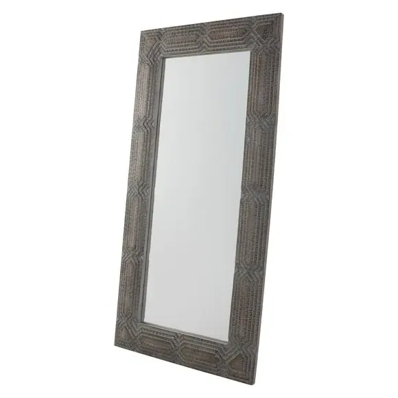 Rectangle Full Length Leaner Mirror - Grey