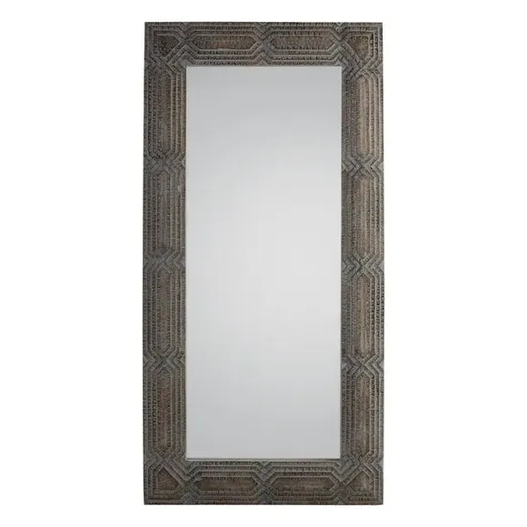 Rectangle Full Length Leaner Mirror - Grey image