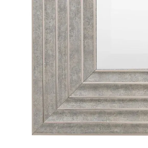 Rectangle Full Length Leaner Mirror - Silver