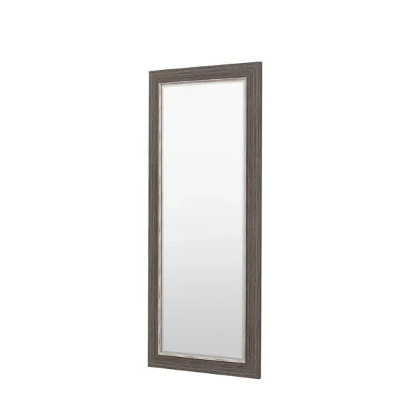 Rectangle Full Length Leaner Mirror - Silver