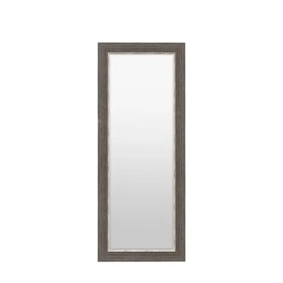 Rectangle Full Length Leaner Mirror - Silver