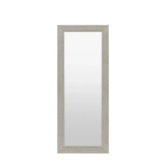 Rectangle Full Length Leaner Mirror - Silver