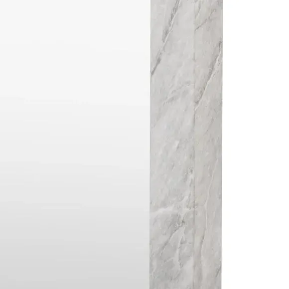 Rectangle Full Length Leaner Mirror - White