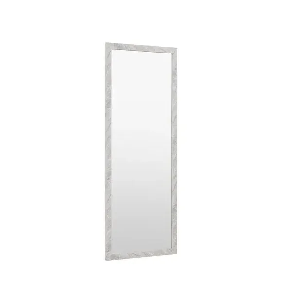 Rectangle Full Length Leaner Mirror - White