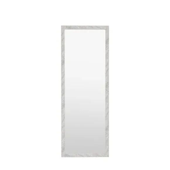 Rectangle Full Length Leaner Mirror - White