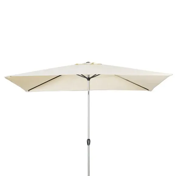 Rectangle Parasol with Tilt - Cream, Aluminium