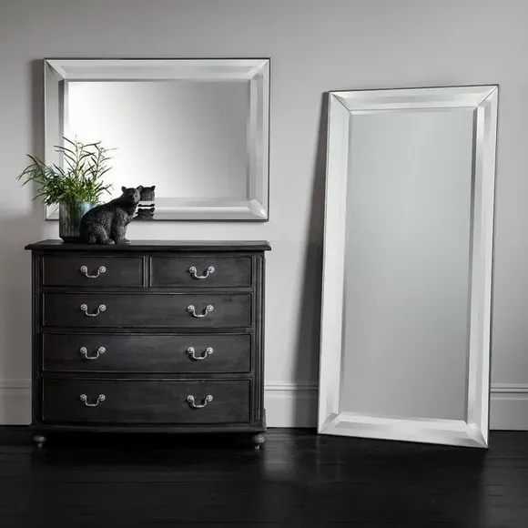 Rectangle Wall Mirror - Clear, Beveled Glass