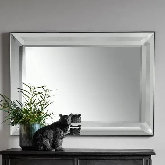 Rectangle Wall Mirror - Clear, Beveled Glass image
