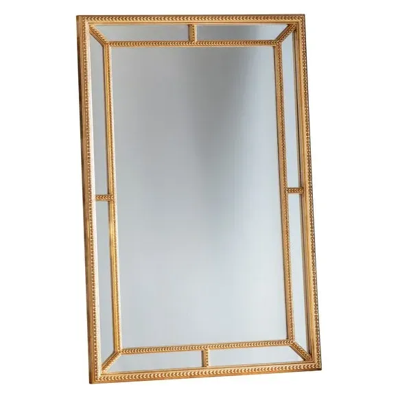 Rectangle Wall Mirror - Gold, Wood Frame image