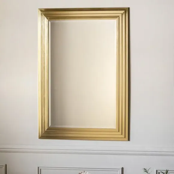 Rectangle Wall Mirror - Gold