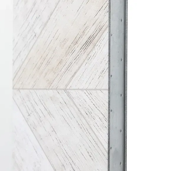 Rectangle Wall Mirror - Light Grey, Wood Effect