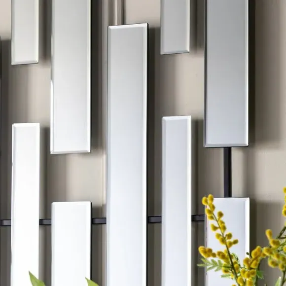 Rectangle Wall Mirror with Bevelled Glass - Clear