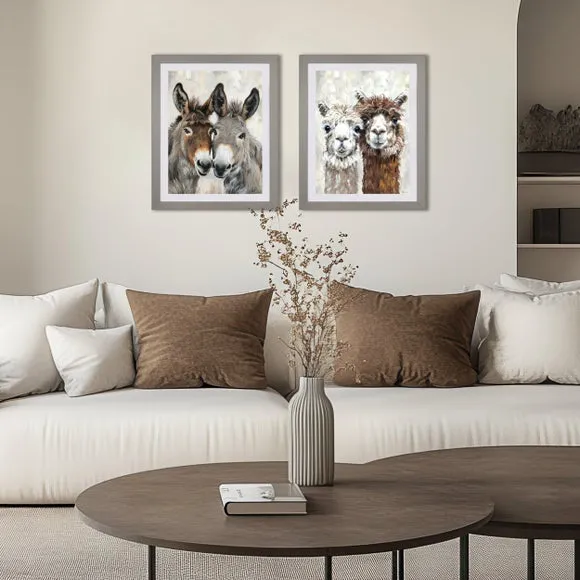 Rectangular Framed Print - Brown