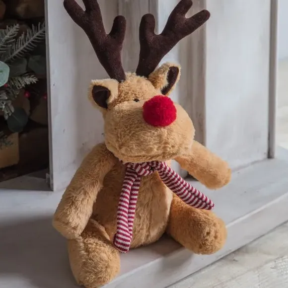 Reindeer Doorstop - Brown, Woven Fabric image