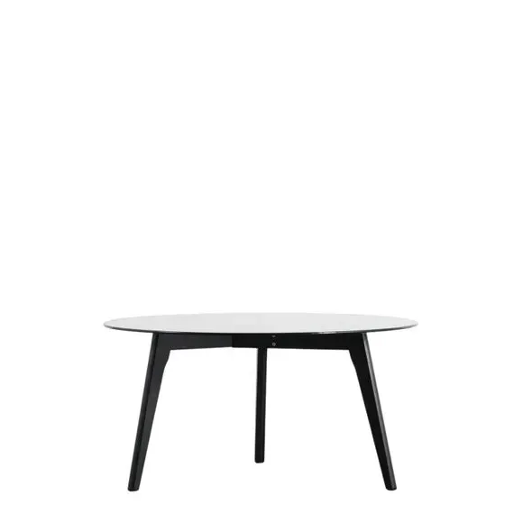 Round Coffee Table - Black, Glass
