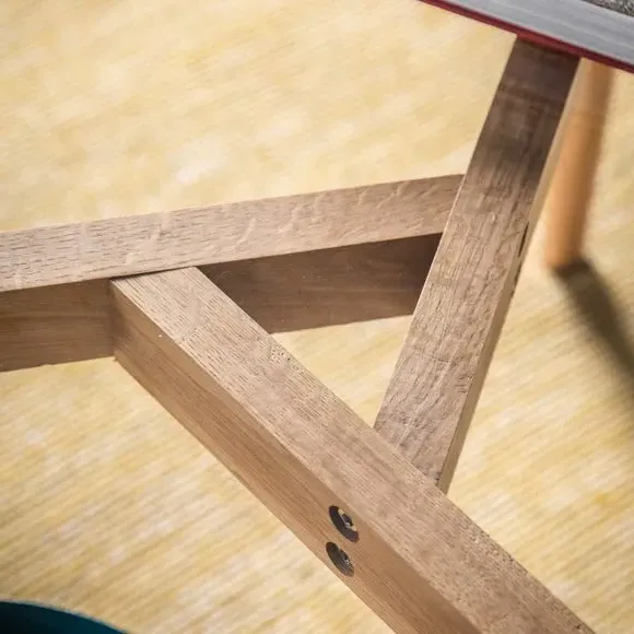 Round Coffee Table - Light Wood, Glass