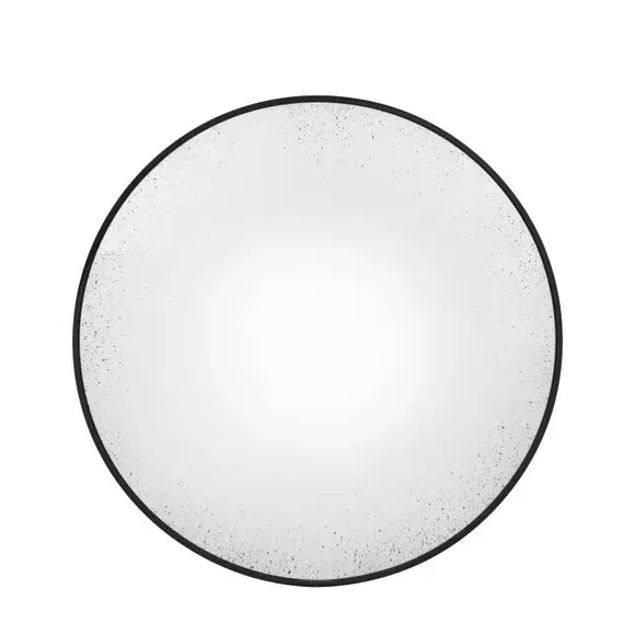 Round Convex Wall Mirror - Black