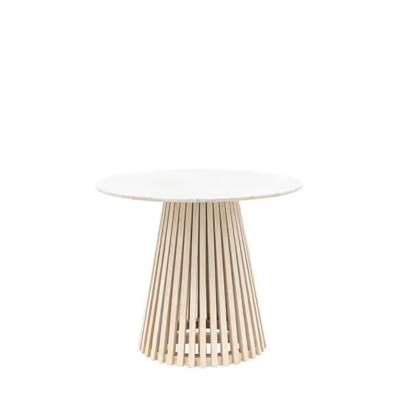 Round Dining Table - Natural, Mango Wood