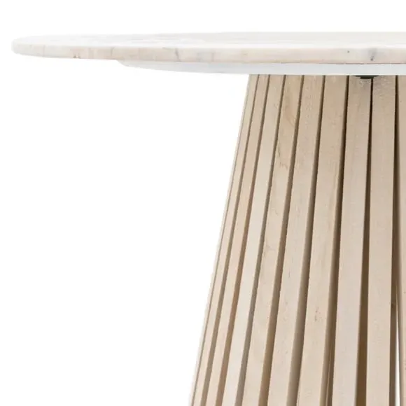 Round Dining Table - Natural, Mango Wood
