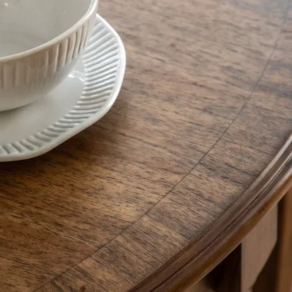 Round Extendable Dining Table - Natural, Mindy Wood