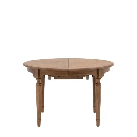 Round Extendable Dining Table - Natural, Mindy Wood