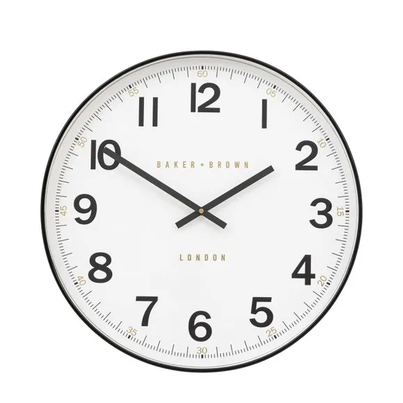Round Wall Clock Silent Sweep - Black image