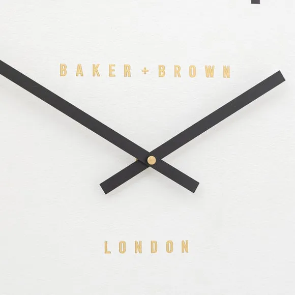 Round Wall Clock Silent Sweep - Chrome