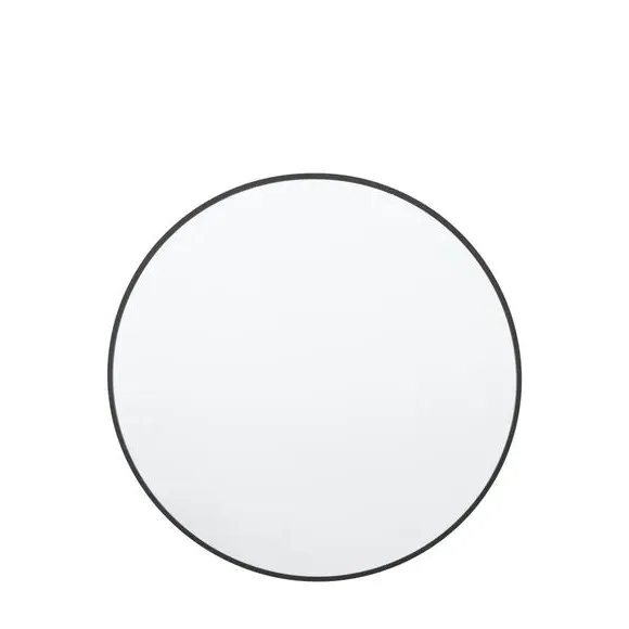 Round Wall Mirror - Black Frame image