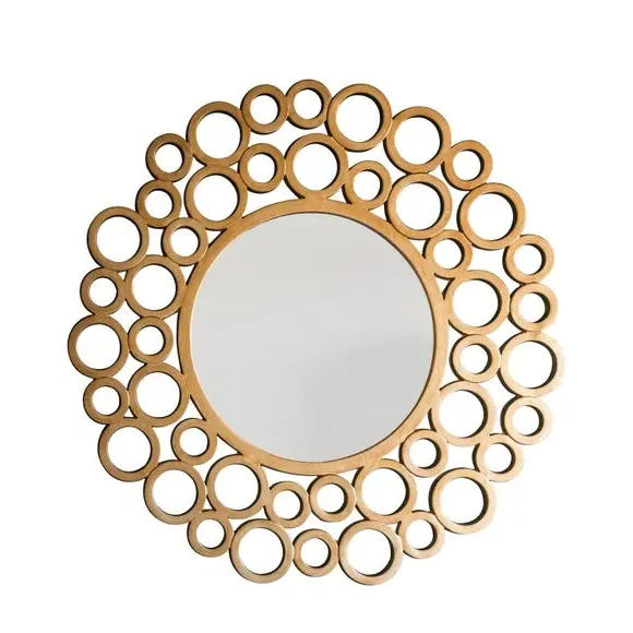 Round Wall Mirror - Gold