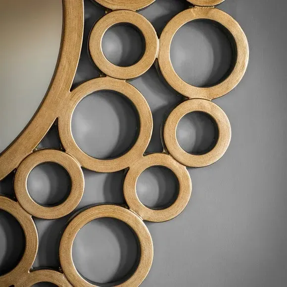 Round Wall Mirror - Gold