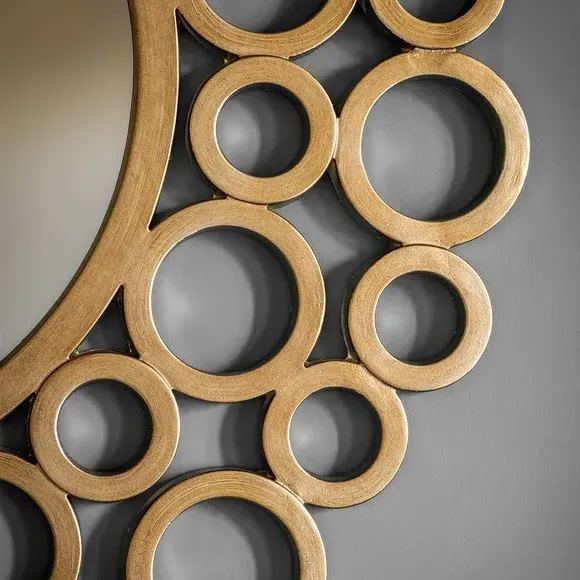 Round Wall Mirror - Gold
